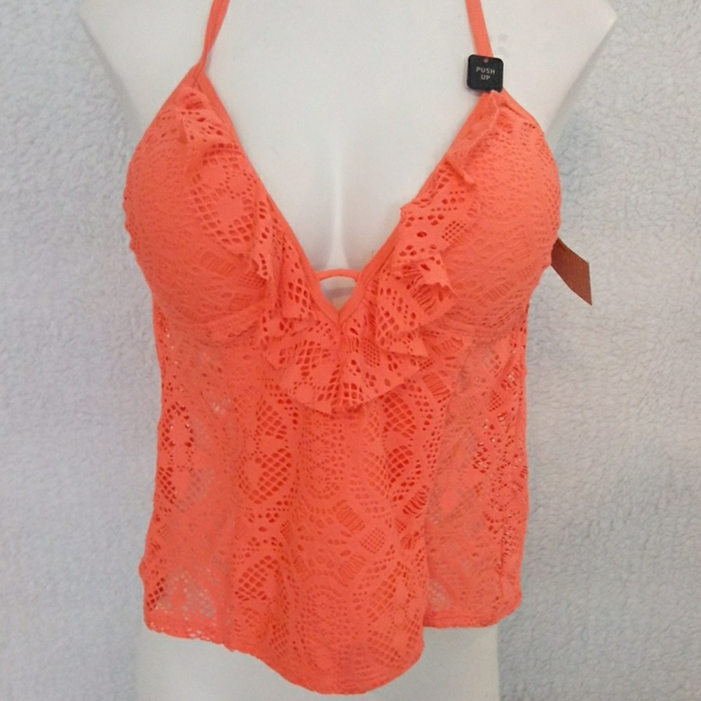 Kenneth Cole Reation halter push up swim tank - Picture 1 of 5
